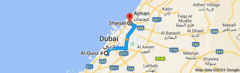 Al Quoz to Sharjah Bus Timings, 309 Bus Route